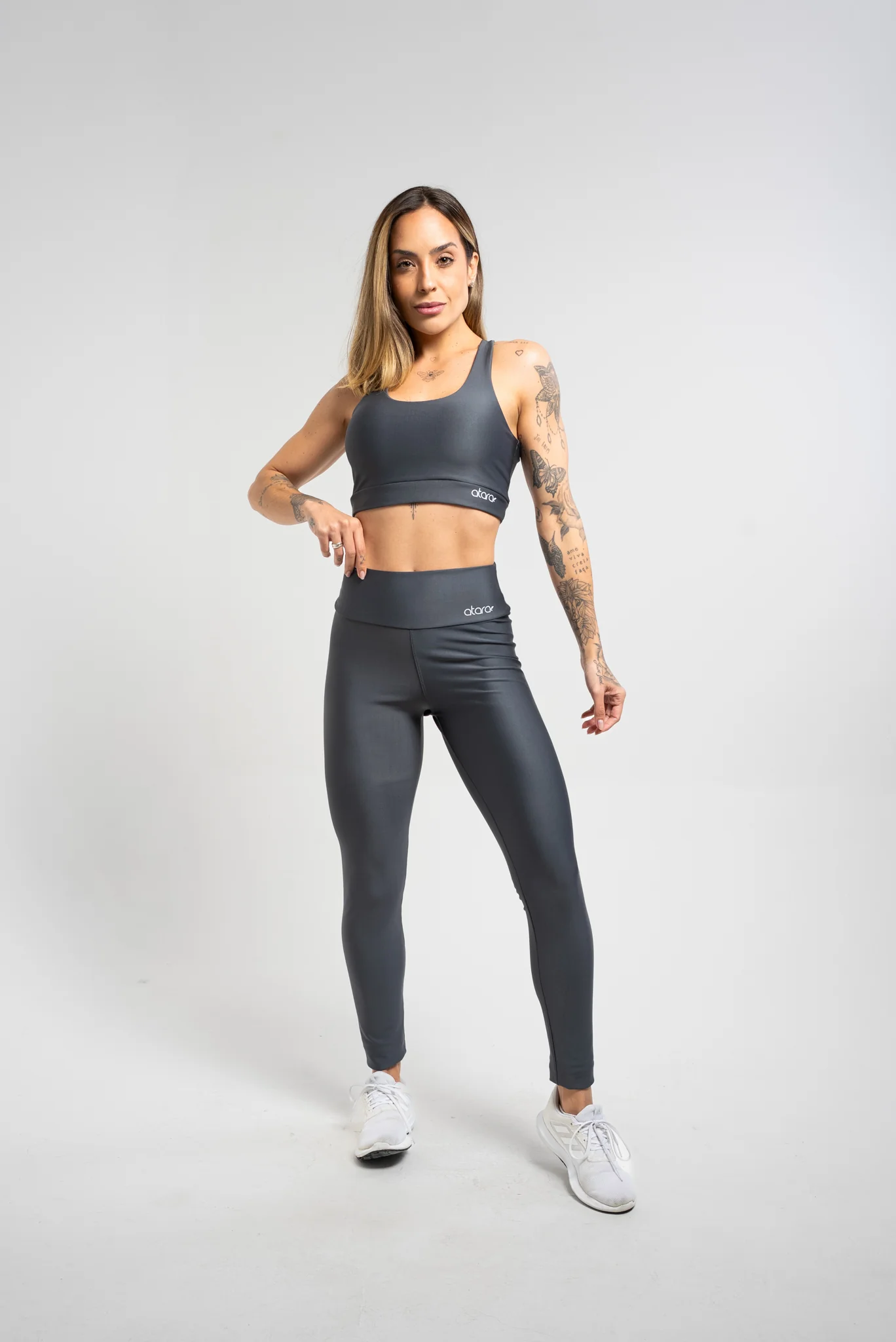 Legging Básica Lisa Chumbo - Image 4