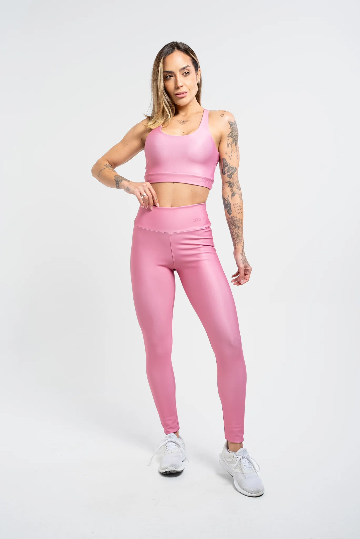 Legging Básica Lisa Rosa - Image 4