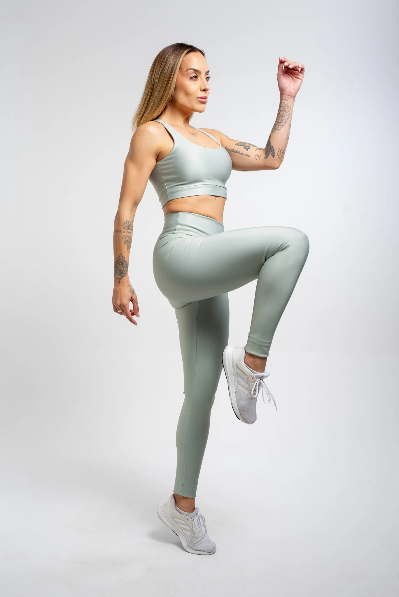 Legging Estampa Lisa Verde Oliva - Image 3