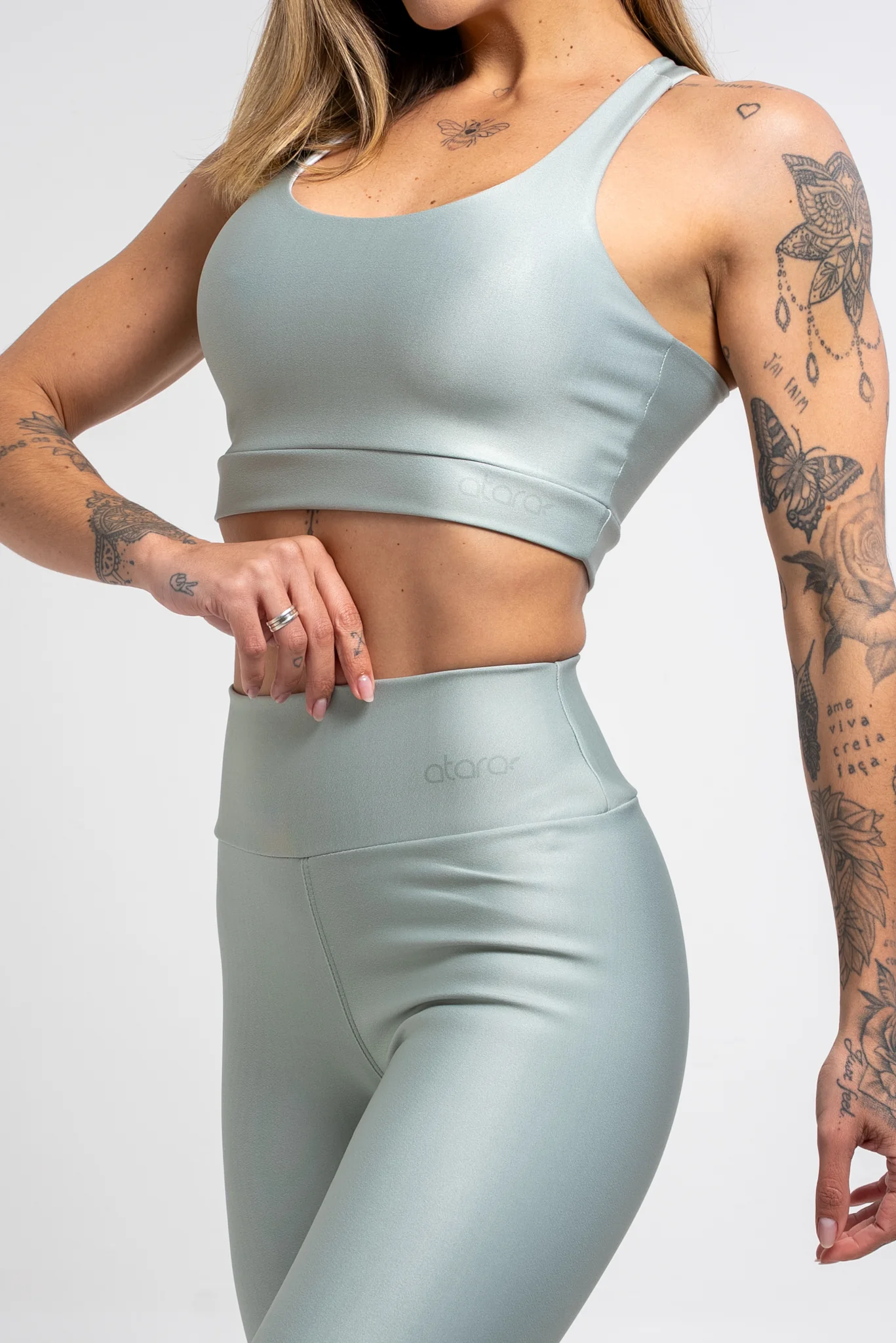 Legging Estampa Lisa Verde Oliva - Image 4