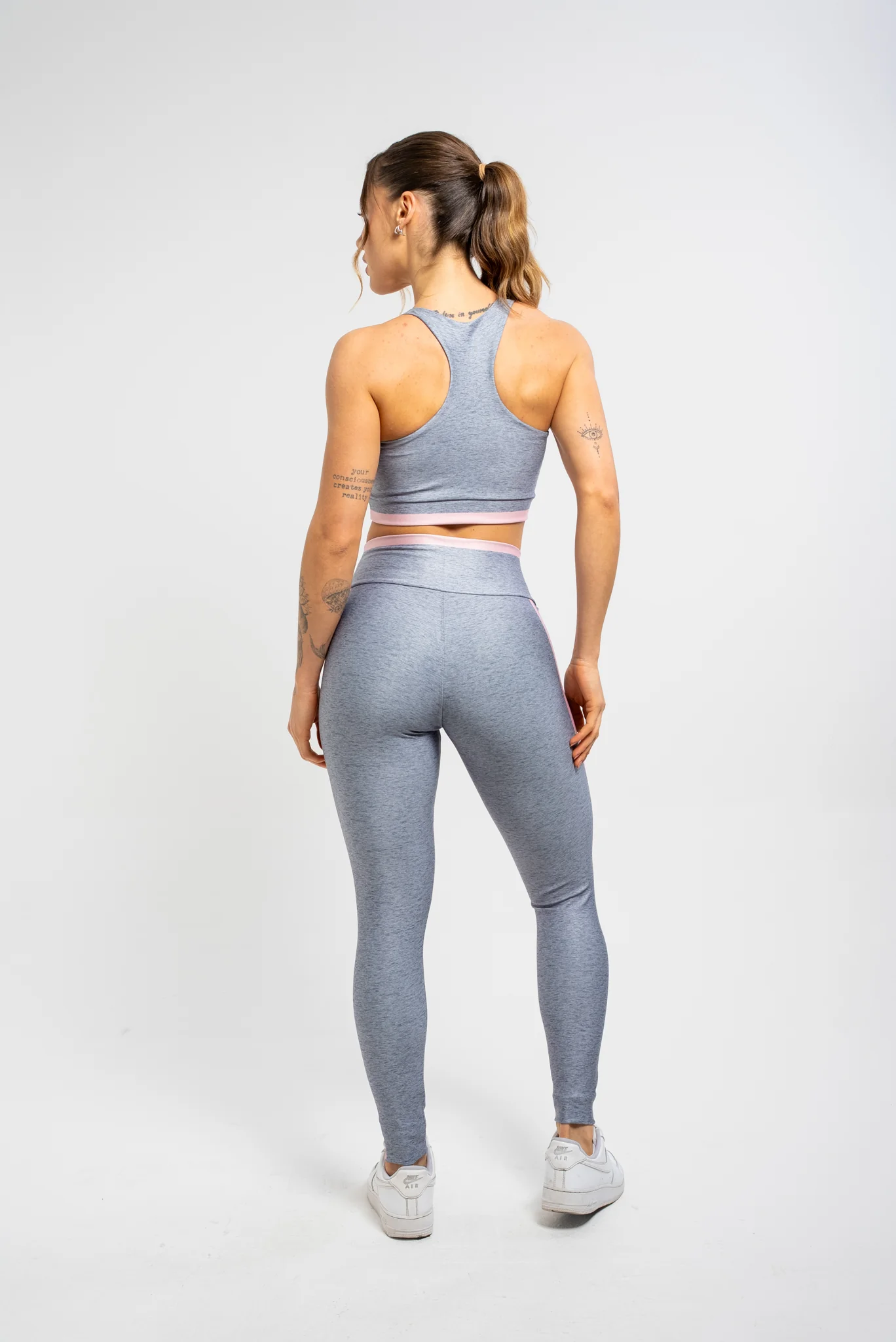 Legging Estampa Localizada Melange Gray - Image 5