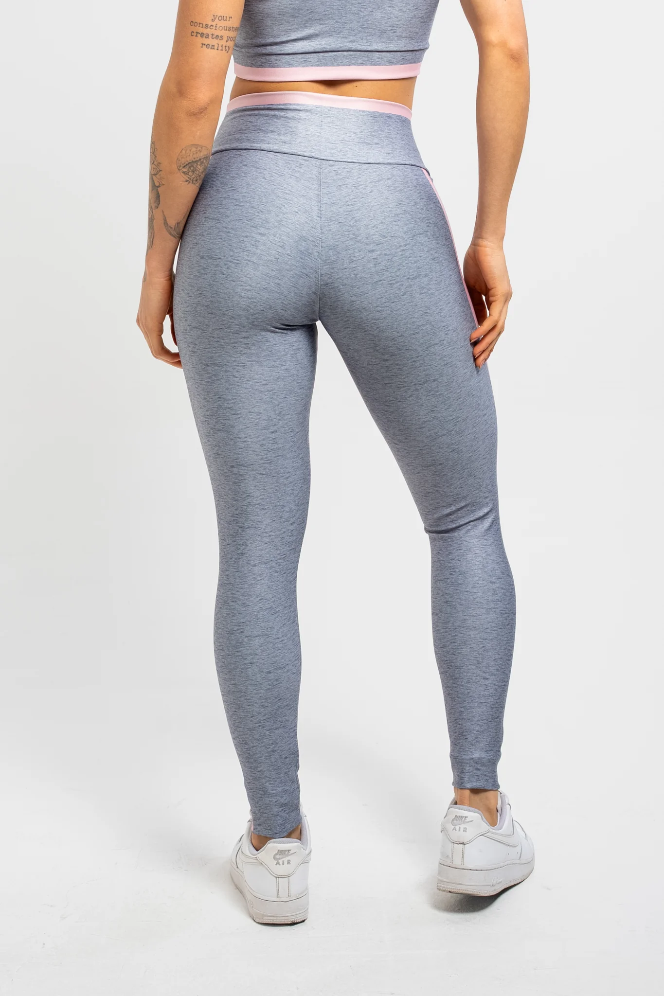 Legging Estampa Localizada Melange Gray - Image 6