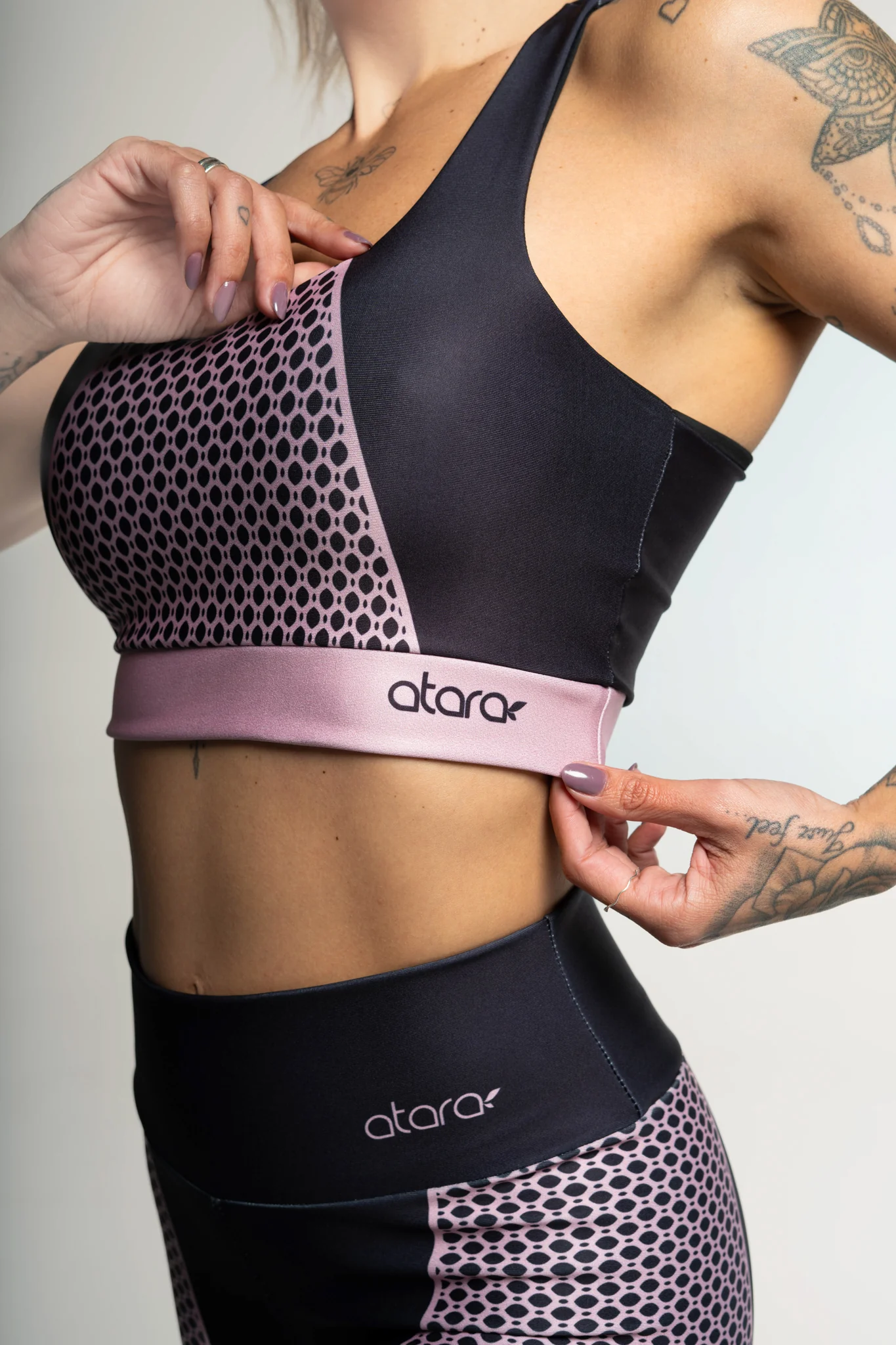 Top Nadador Estampa Localizada Renda Rosa - Image 3