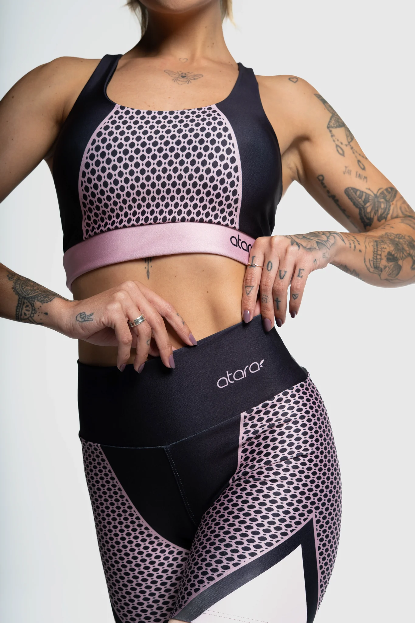 Top Nadador Estampa Localizada Renda Rosa - Image 4