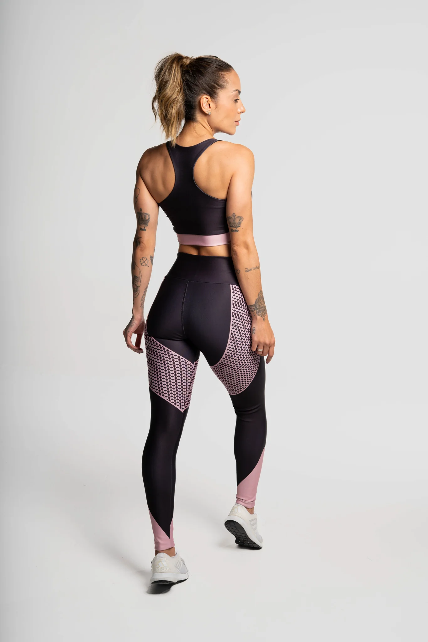 Top Nadador Estampa Localizada Renda Rosa - Image 8